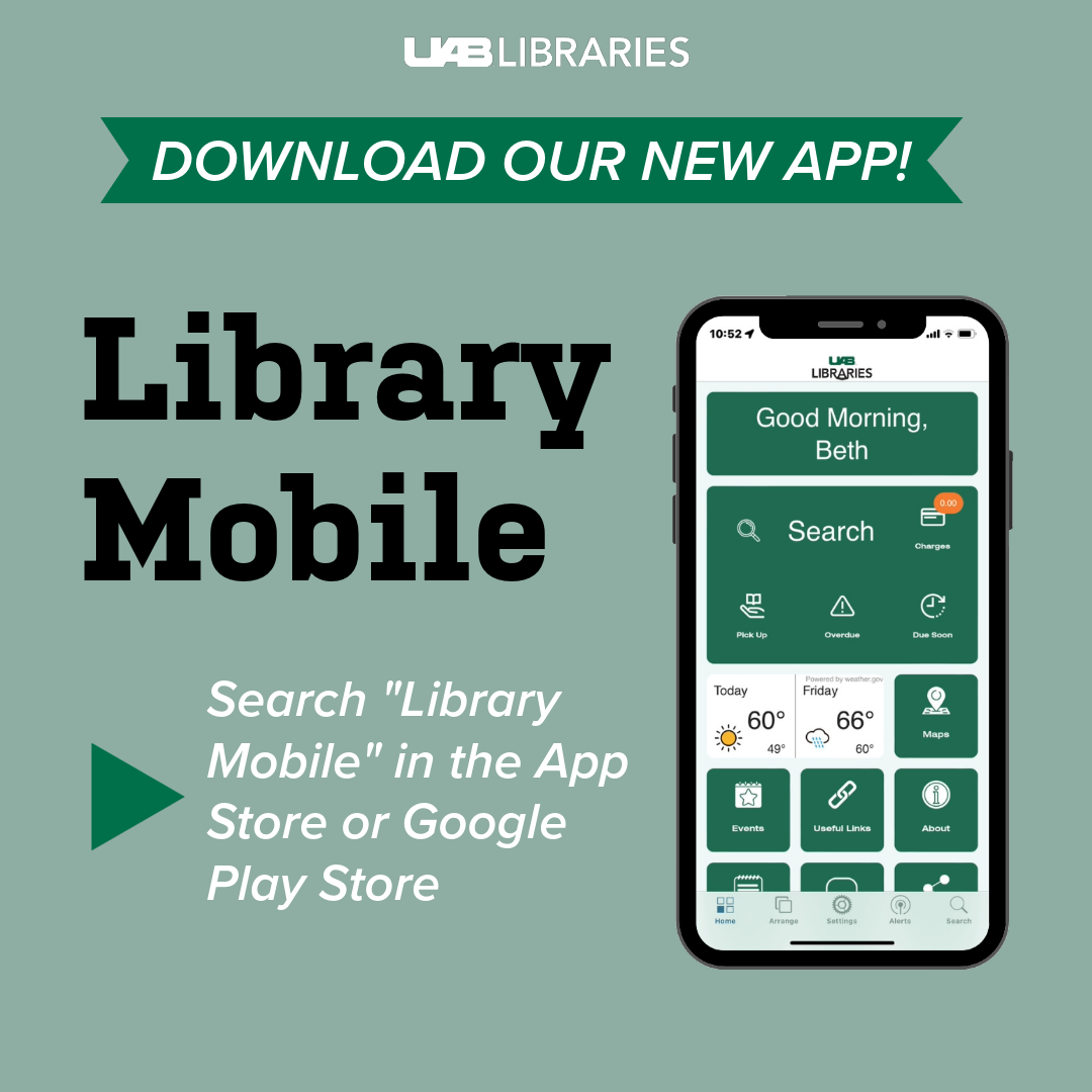 New mobile app gives Blazers easy access to UAB Libraries services