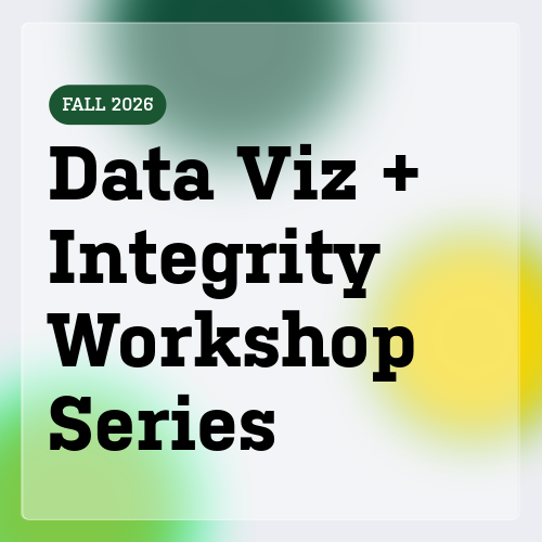 Learn to use data visualization to communicate your research in this 4-part workshop series