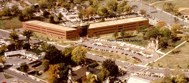 Aerial view of the engineering building
